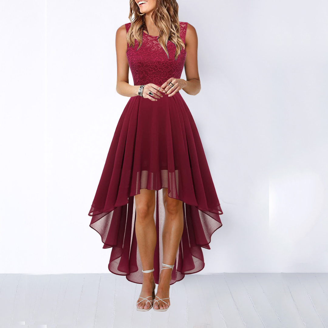 Jana | Elegantes High-Low Kleid für Hochzeitsgäste