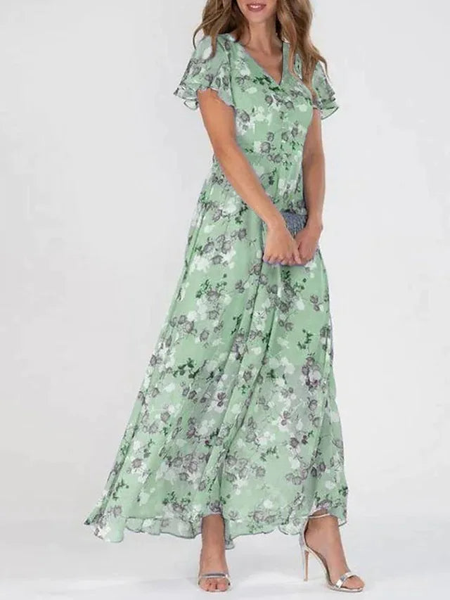 Valentiana | Damen Sommer Glamouröses Kleid