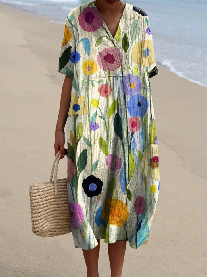Adriana | Lebendiges Floral Sommer Kleid