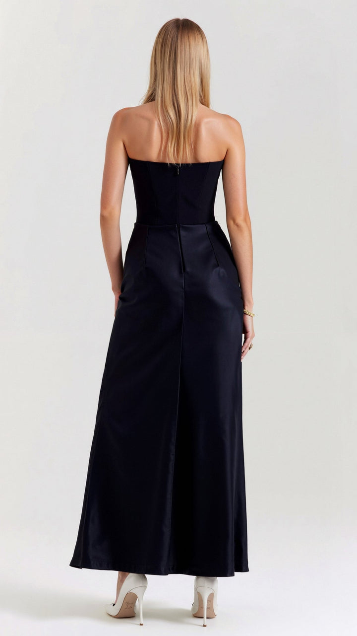 Abigail | Damen Hochzeitsgastkleid Column Maxikleid