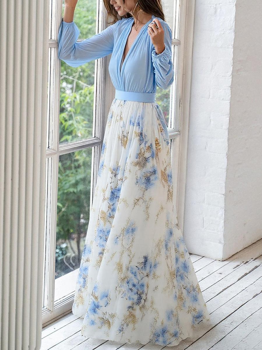 Sandra | Elegante Lagen Blumen Kleid