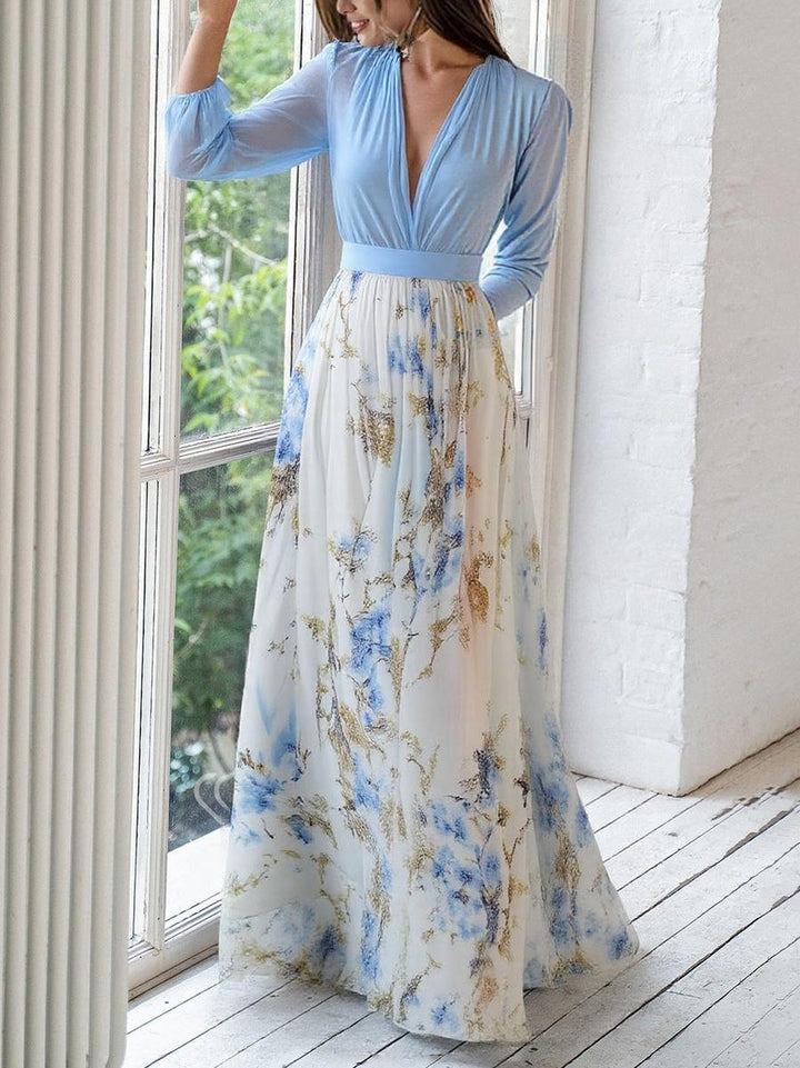 Sandra | Elegante Lagen Blumen Kleid
