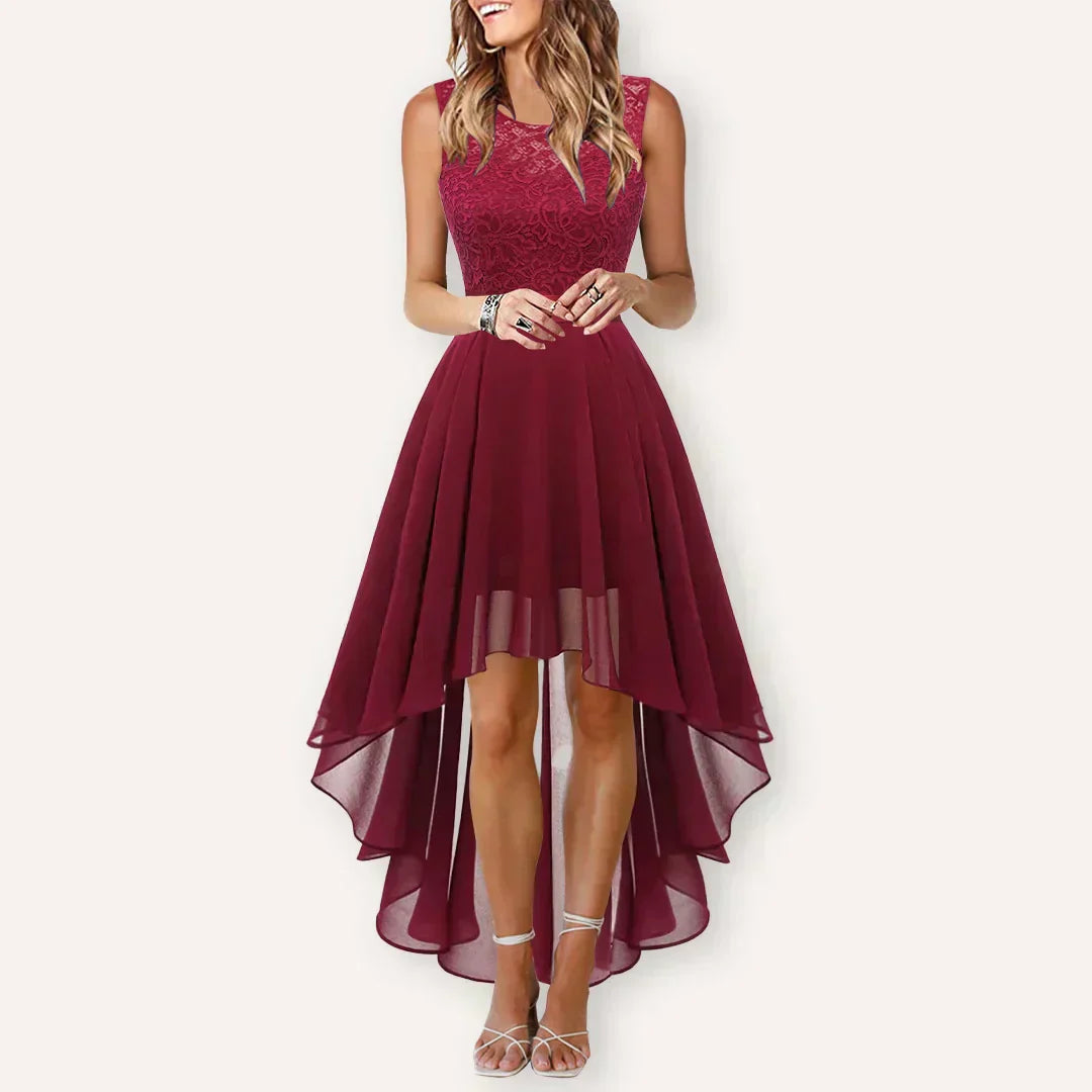 Jana | Elegantes High-Low Kleid für Hochzeitsgäste