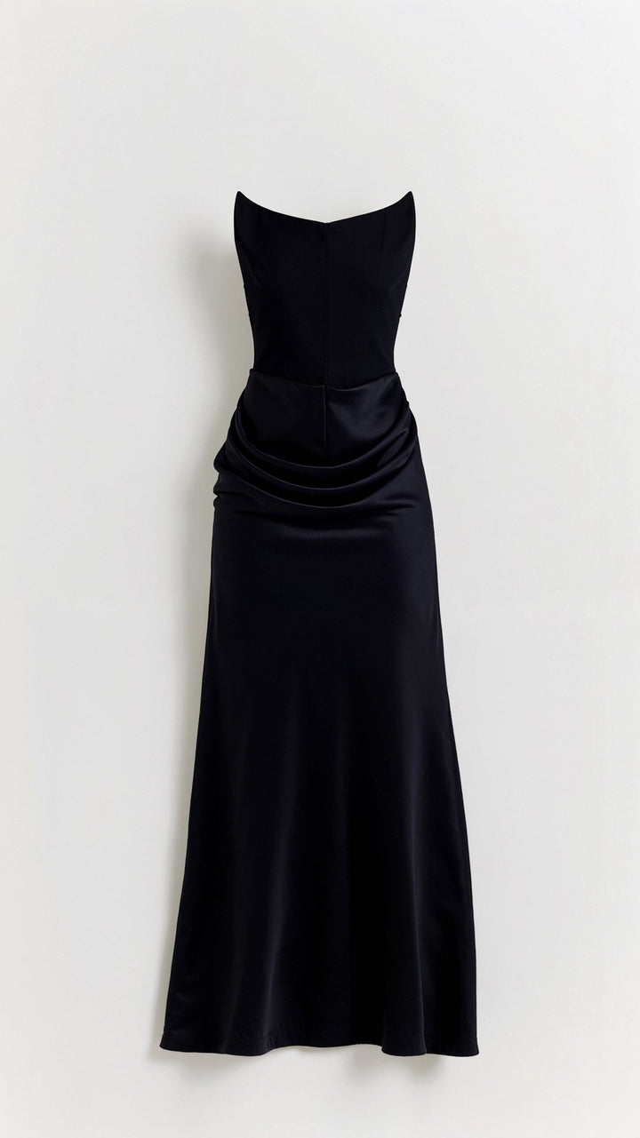 Abigail | Damen Hochzeitsgastkleid Column Maxikleid