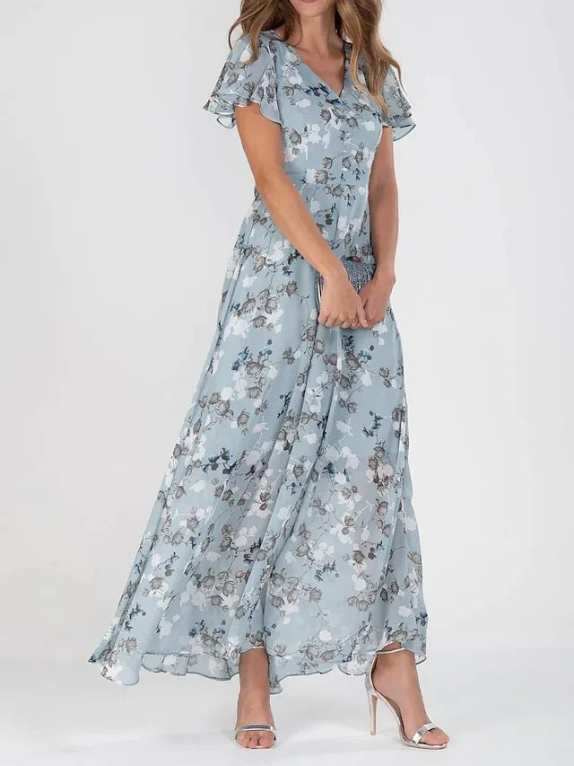 Valentiana | Damen Sommer Glamouröses Kleid
