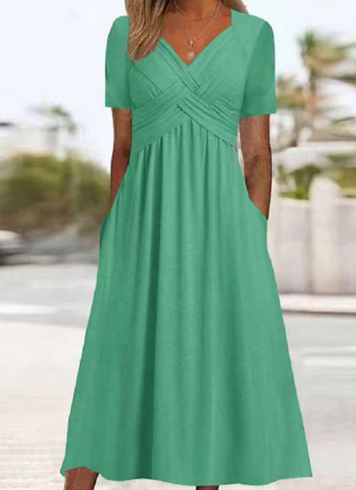 Ivana | Elegantes Wickel Floral Kleid