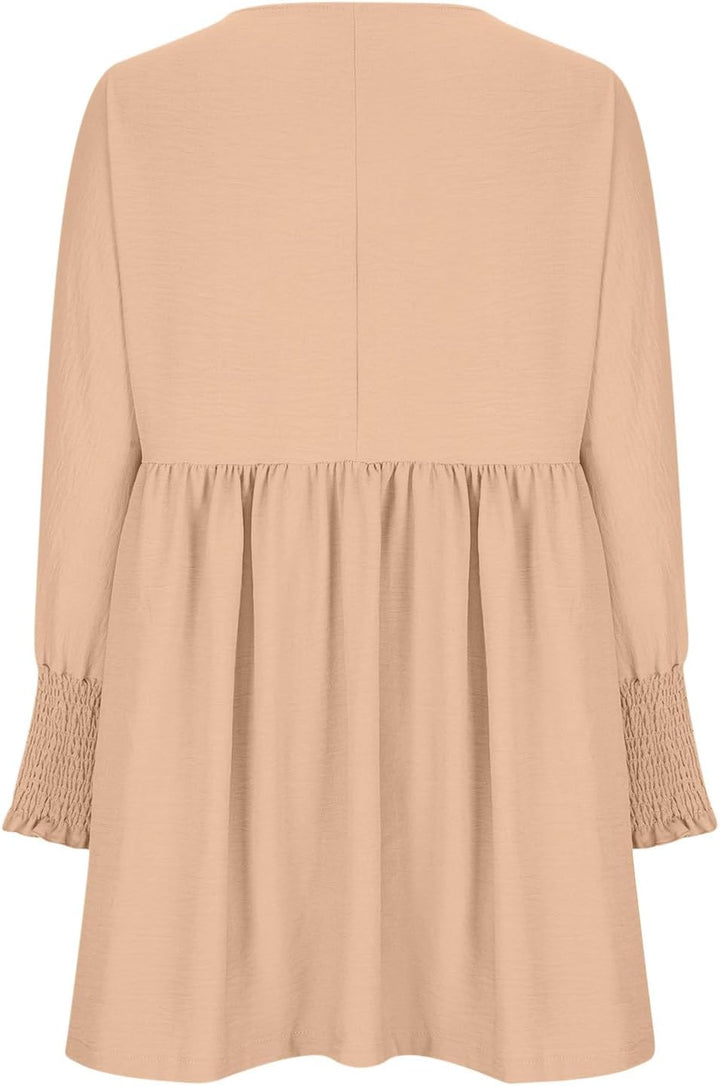 Violetta | Damen Sommerkleid mit Gesmokten Ärmeln Mini