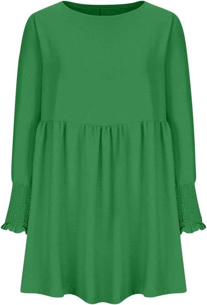 Violetta | Damen Sommerkleid mit Gesmokten Ärmeln Mini