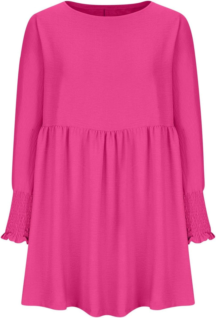 Violetta | Damen Sommerkleid mit Gesmokten Ärmeln Mini