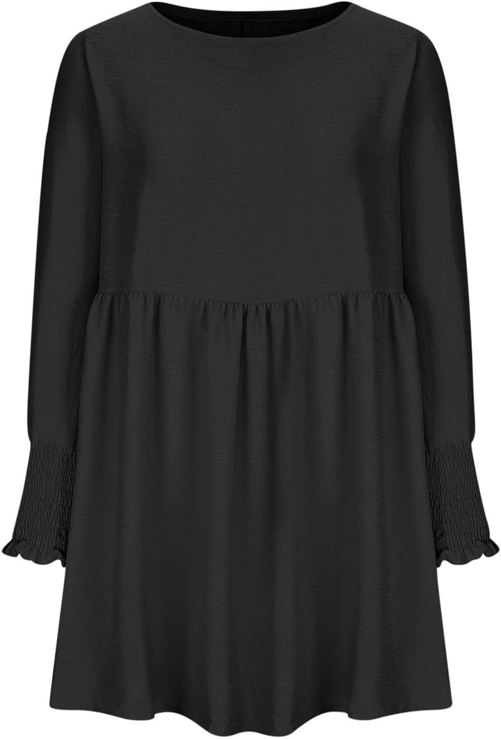 Violetta | Damen Sommerkleid mit Gesmokten Ärmeln Mini