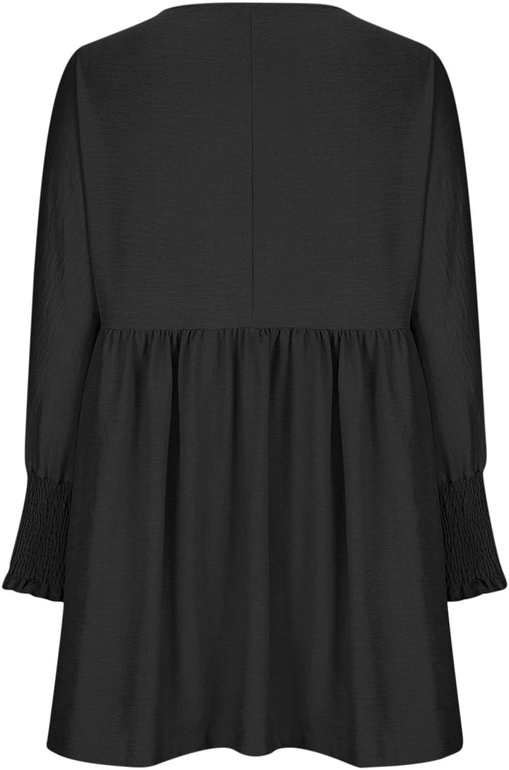 Violetta | Damen Sommerkleid mit Gesmokten Ärmeln Mini