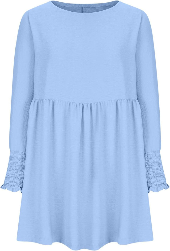 Violetta | Damen Sommerkleid mit Gesmokten Ärmeln Mini