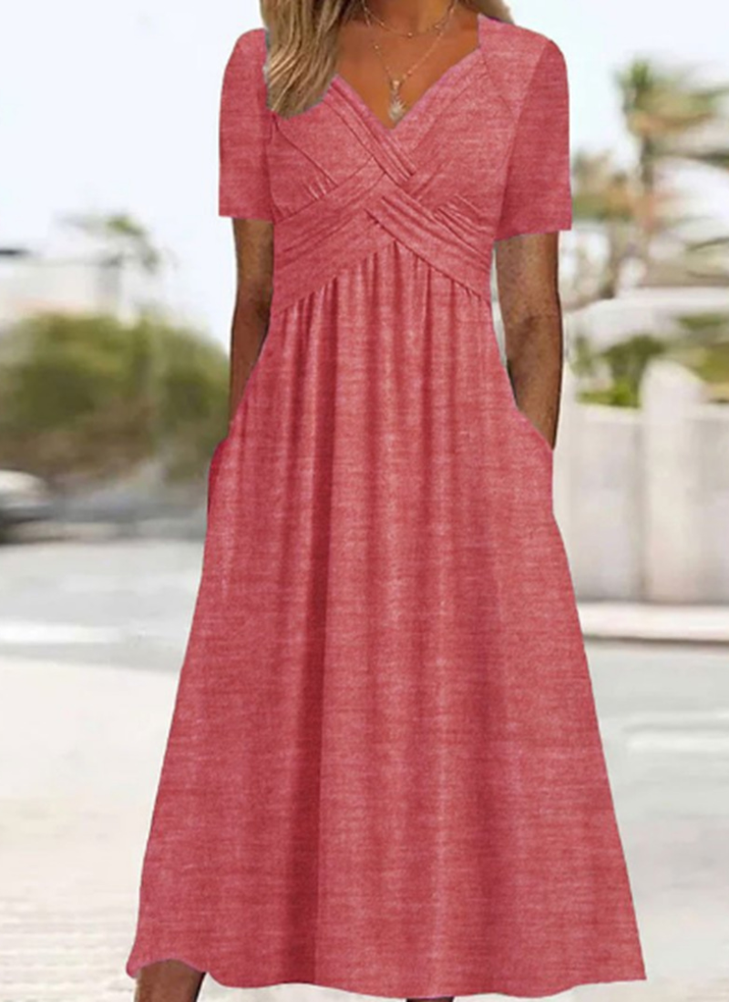 Ivana | Elegantes Wickel Floral Kleid