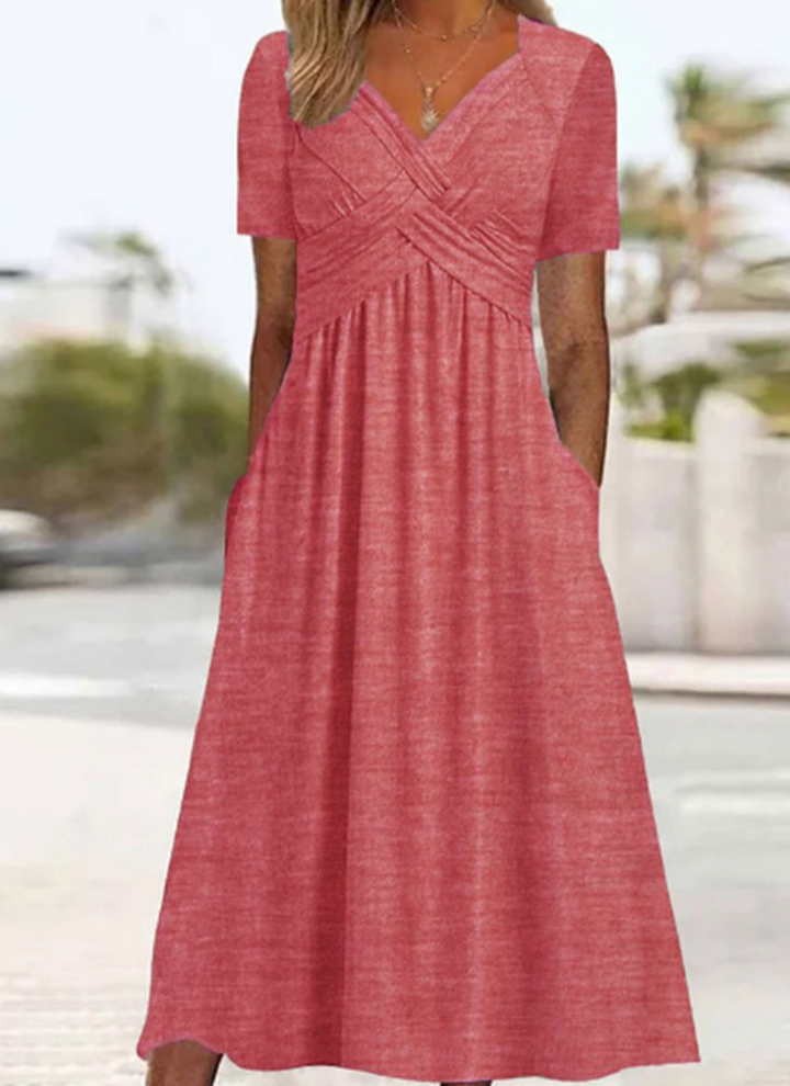 Ivana | Elegantes Wickel Floral Kleid
