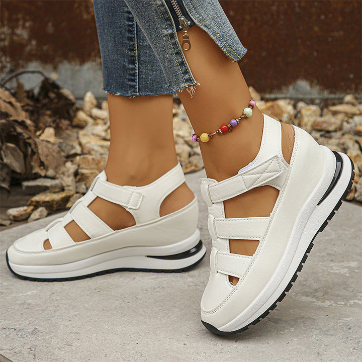 Thea | Sandalen für Damen Geschlossene Spitze Riemchen Design