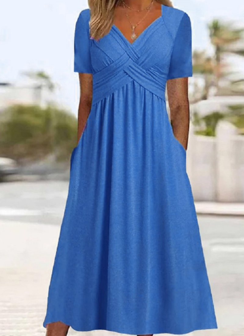 Ivana | Elegantes Wickel Floral Kleid