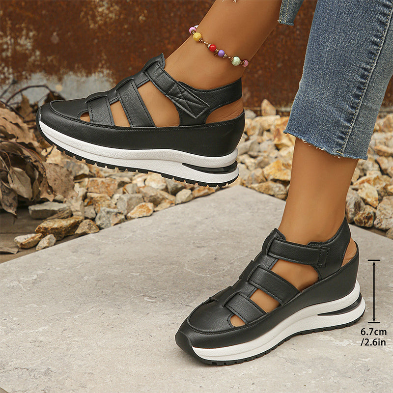Thea | Sandalen für Damen Geschlossene Spitze Riemchen Design