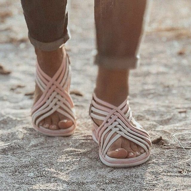 Cressida | Sandalen für Damen Multi-Riemchen Offene Spitze