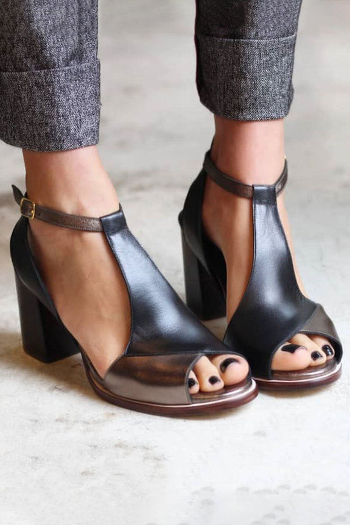 Selene | Sandalen für Damen Blockabsatz