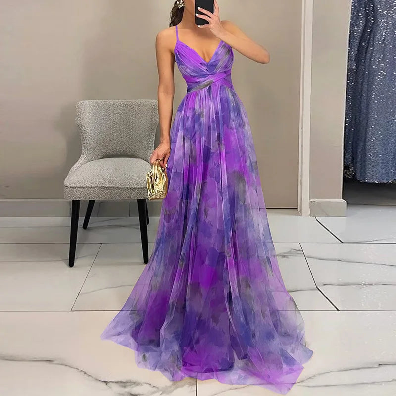 Aurélie | Aquarell Eleganz Floral Kleid