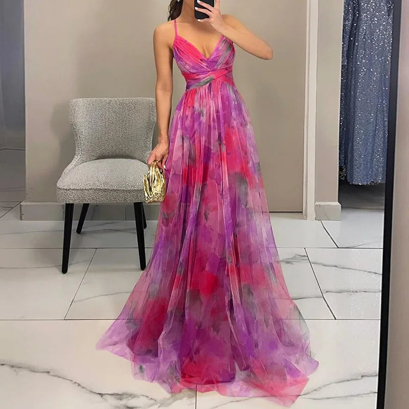 Aurélie | Aquarell Eleganz Floral Kleid