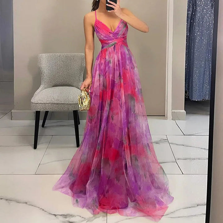Aurélie | Aquarell Eleganz Floral Kleid