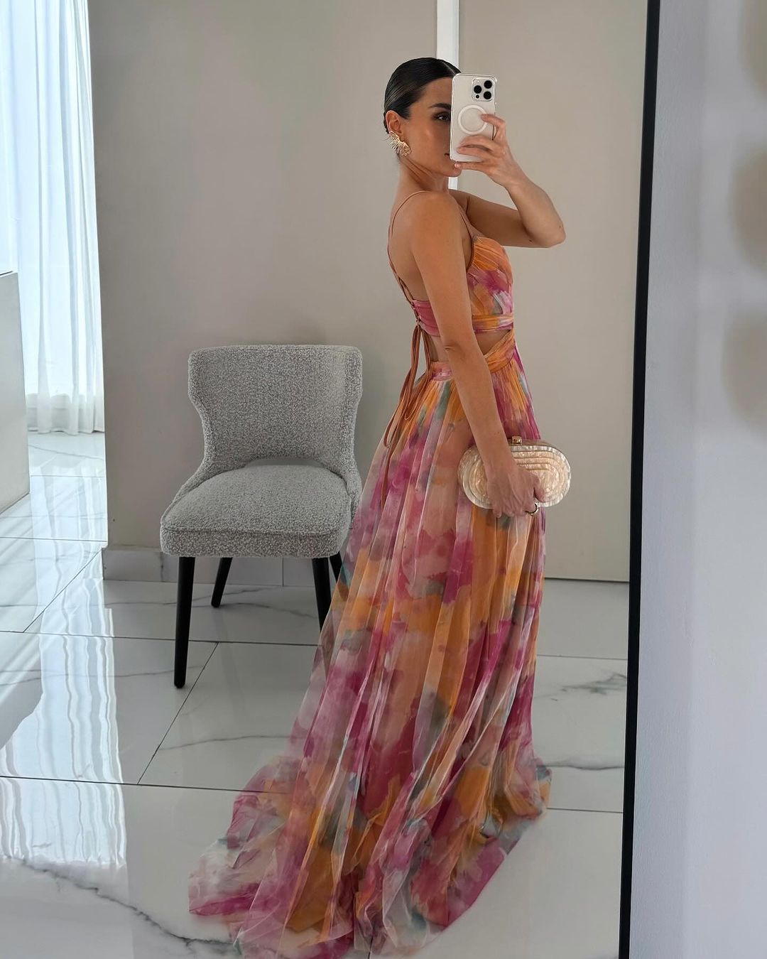 Aurélie | Aquarell Eleganz Floral Kleid