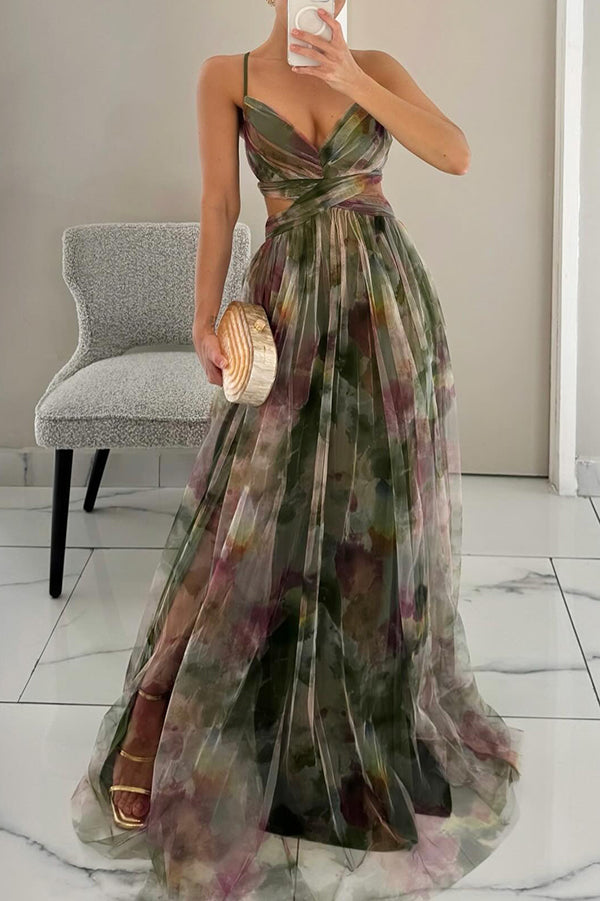 Aurélie | Aquarell Eleganz Floral Kleid