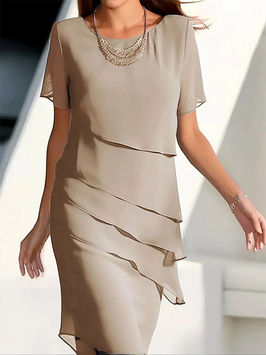 Eliza | Anmutiger Fluss Sommer Kleid