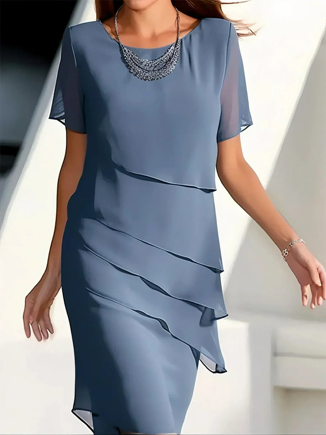 Eliza | Anmutiger Fluss Sommer Kleid
