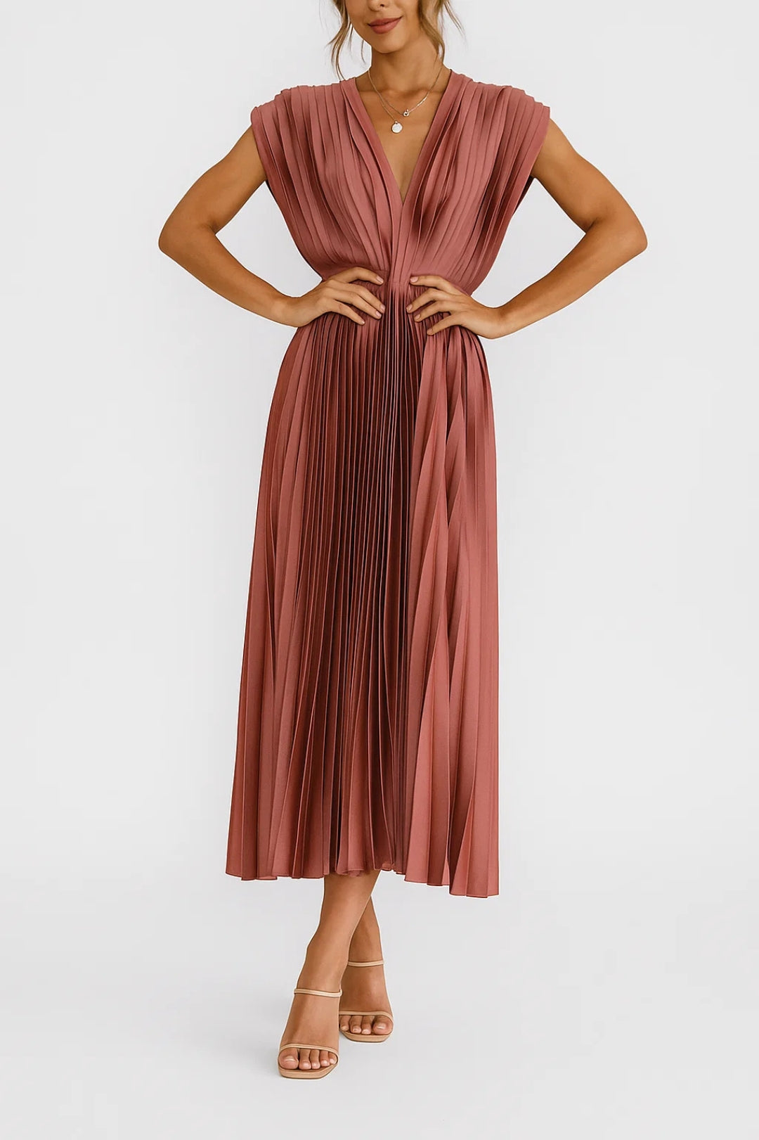 Delia | Zeitlose Anmut Midi Kleid