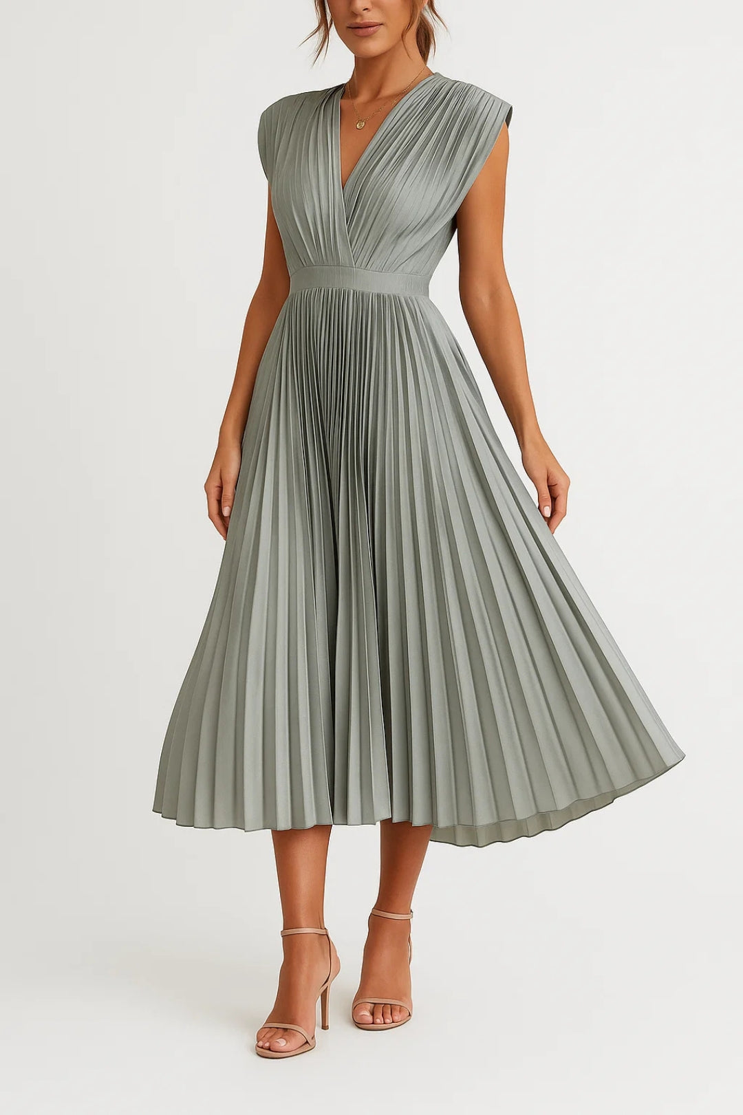 Delia | Zeitlose Anmut Midi Kleid