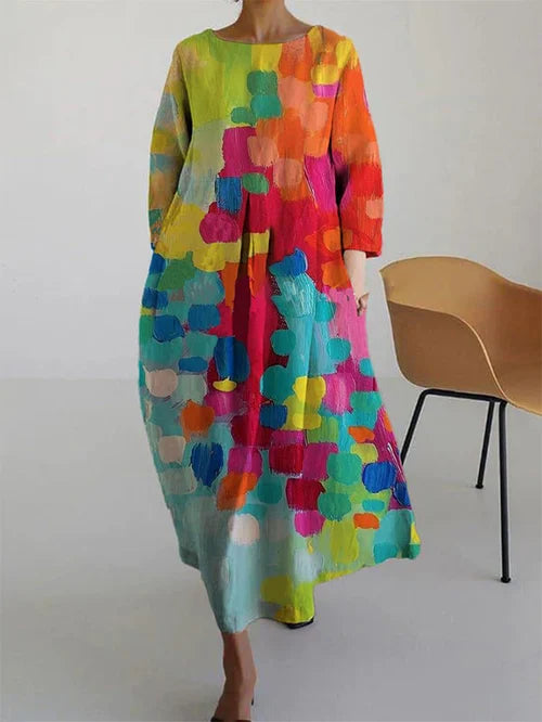 Florentina | Damen Sommer Florales Maxi Kleid