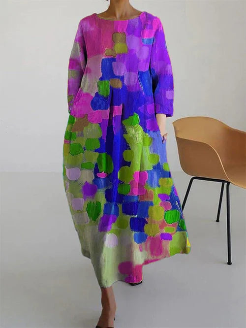 Florentina | Damen Sommer Florales Maxi Kleid