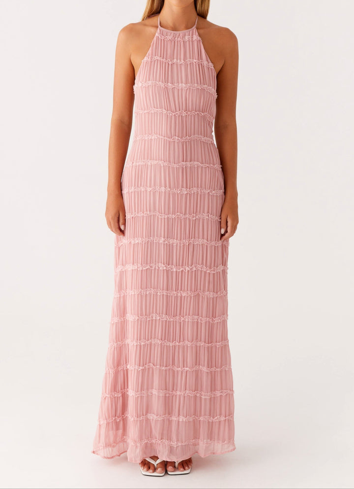 Nerissa | Damen Kleid Halter Maxi