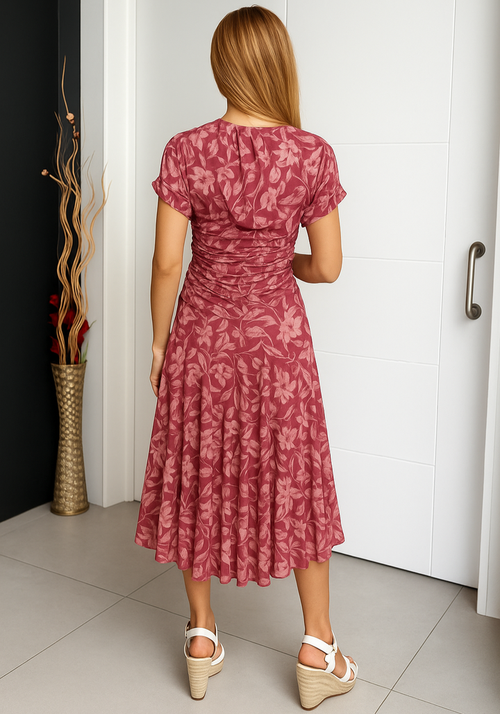 Thea | Damenkleid Floral Wickel Midi