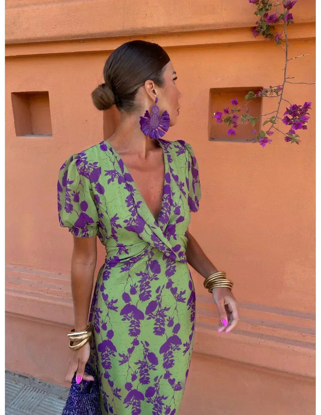 Angelique | Zeitlose Eleganz Blumen Kleid