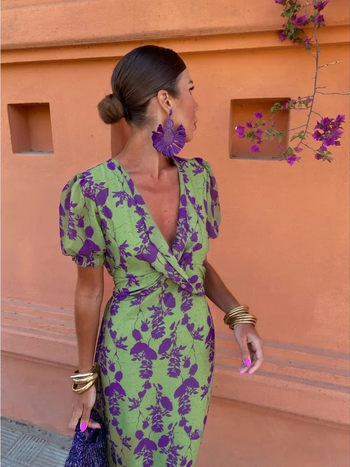 Angelique | Zeitlose Eleganz Blumen Kleid