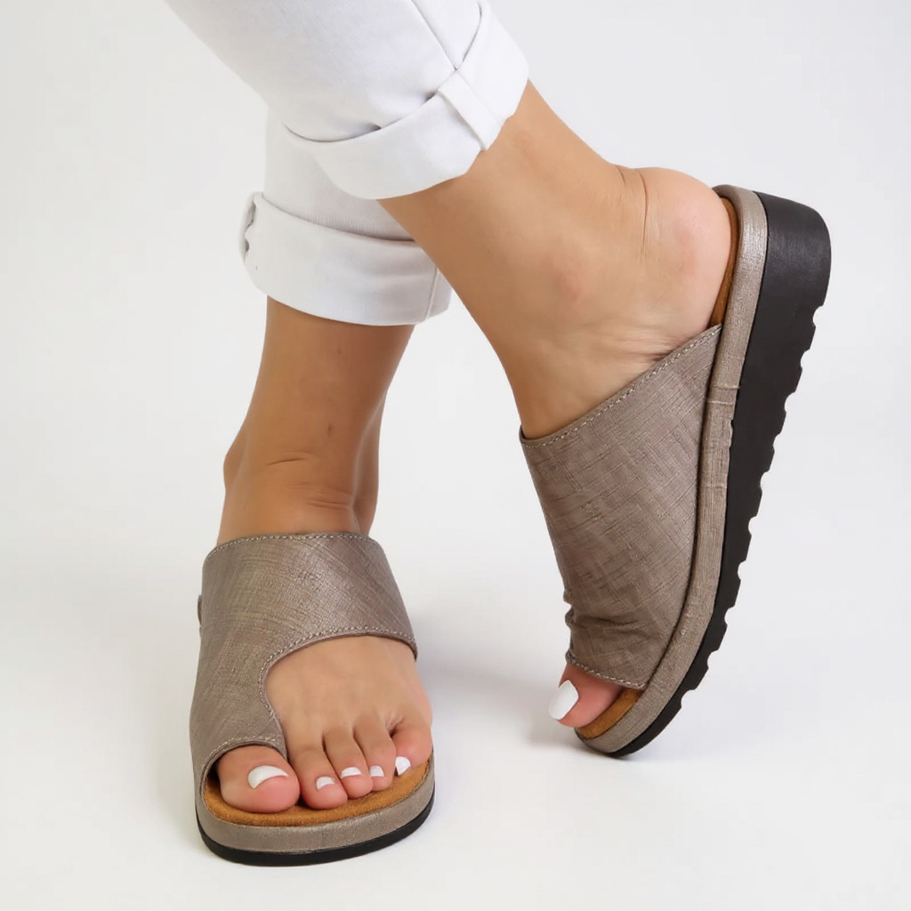 Katie | Damen Orthopädische Sommer Zehentrenner Sandalen