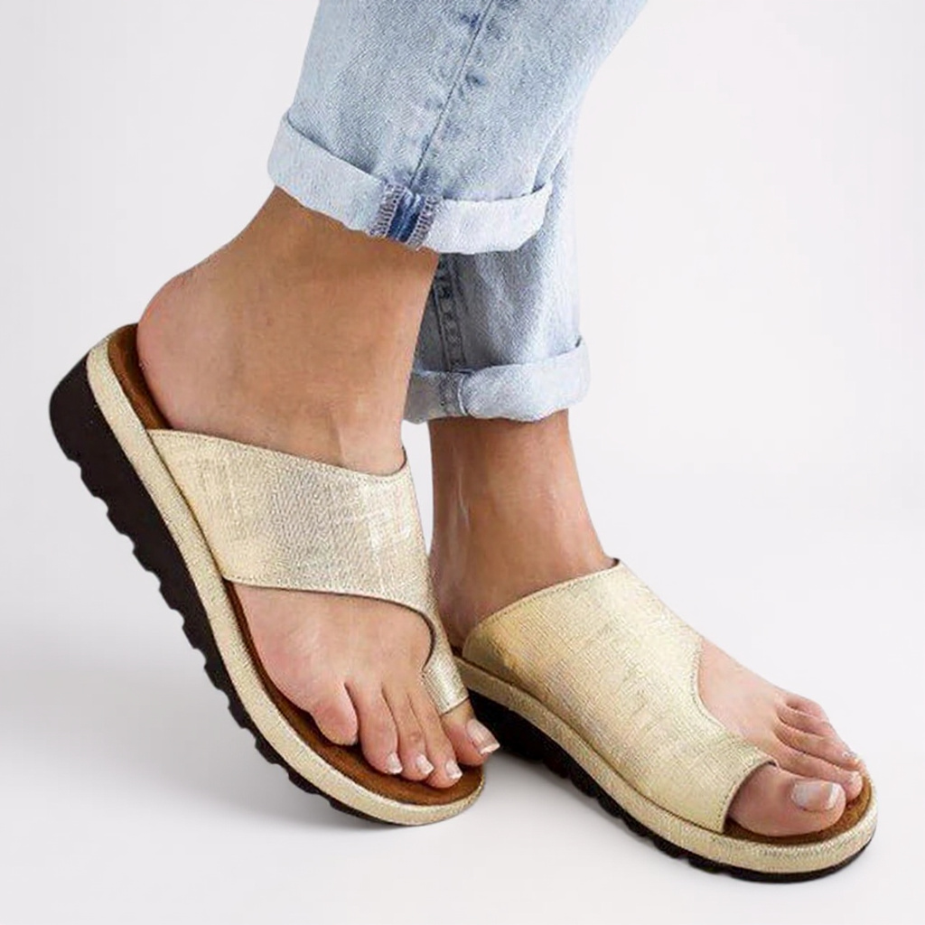 Katie | Damen Orthopädische Sommer Zehentrenner Sandalen