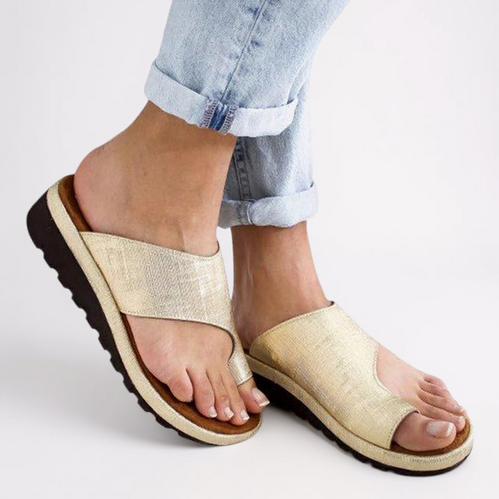 Katie | Damen Orthopädische Sommer Zehentrenner Sandalen
