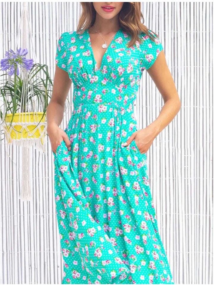 Liora | Elegante Blüte Blumen Kleid