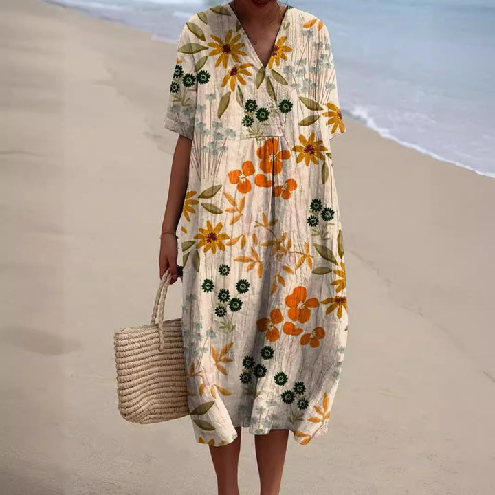 Adriana | Lebendiges Floral Sommer Kleid