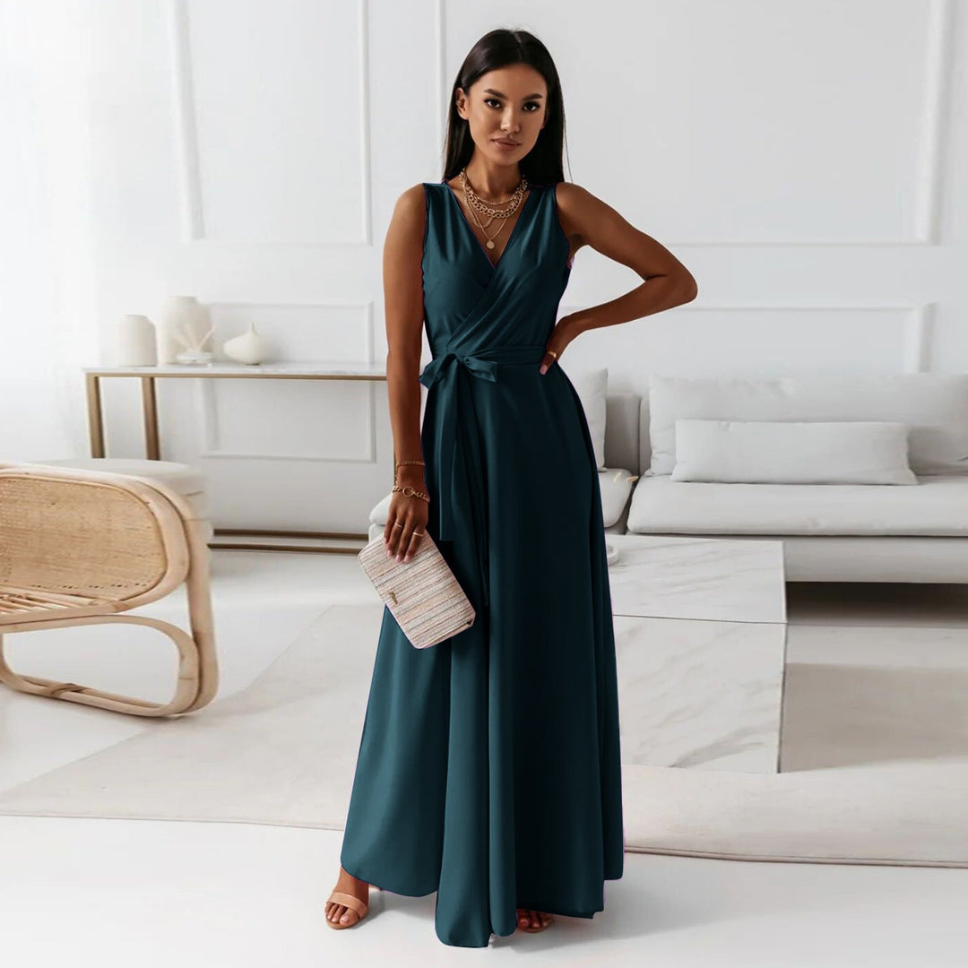 Francesca | Damen Hochzeitsgast Wickel-Maxi Kleid