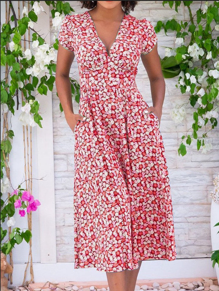 Liora | Elegante Blüte Blumen Kleid