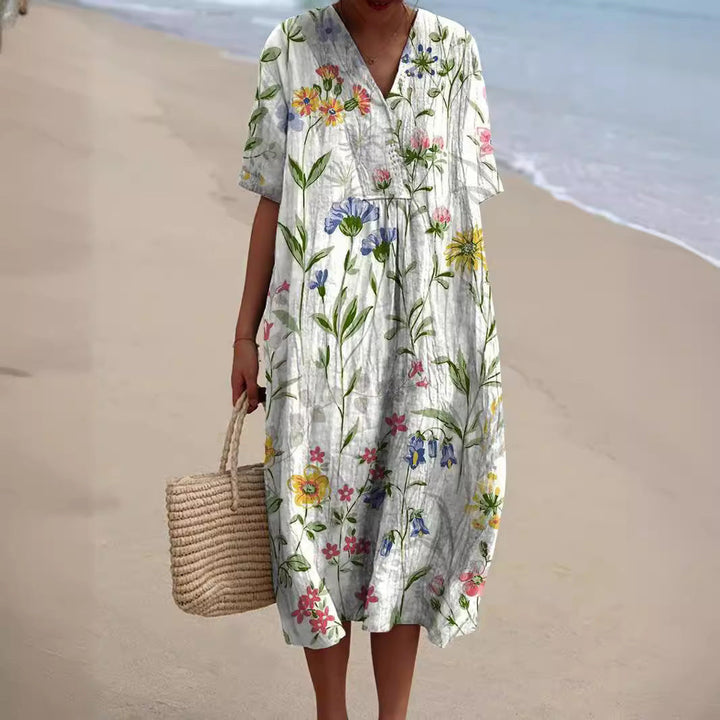 Adriana | Lebendiges Floral Sommer Kleid