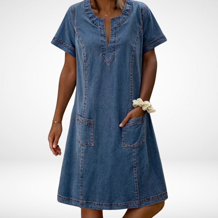 Marisol | Damen Sommer Casual Kleid mit Taschen