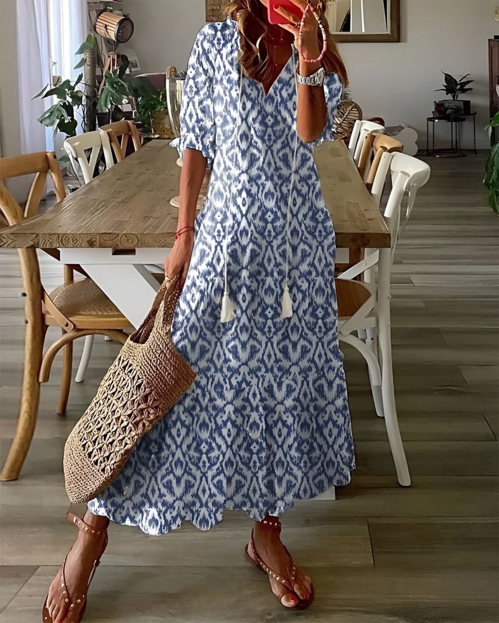 Sofia | Sanfte Romantik Maxi Kleid