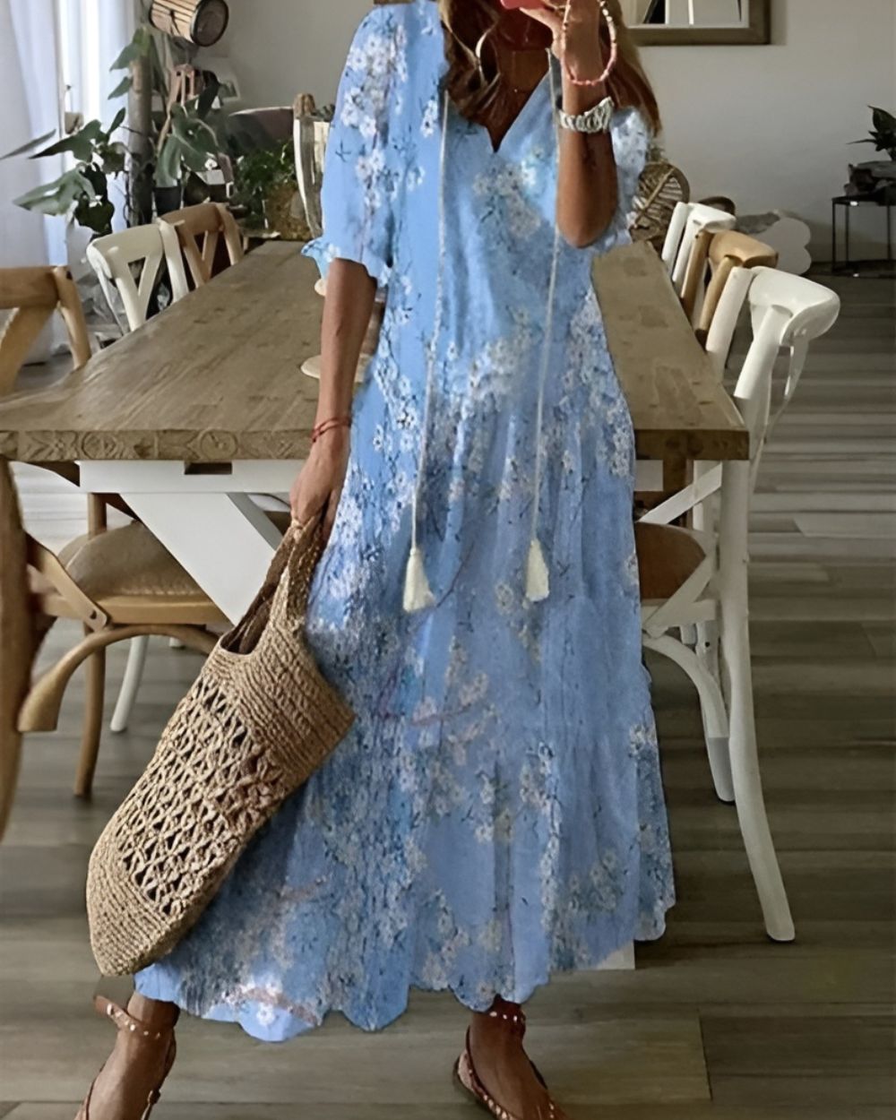 Sofia | Sanfte Romantik Maxi Kleid