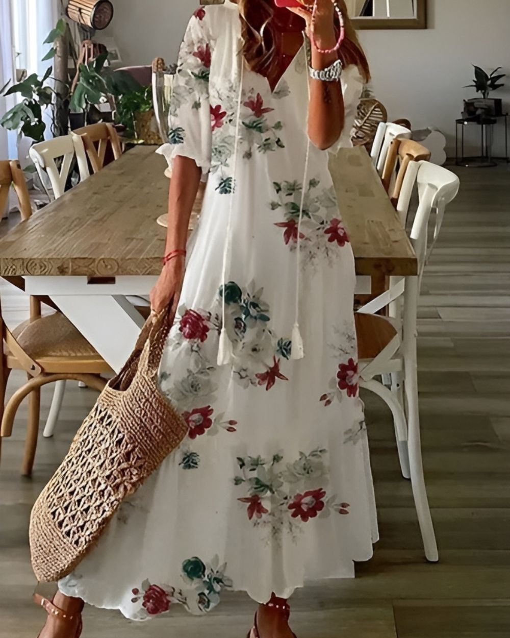 Sofia | Sanfte Romantik Maxi Kleid